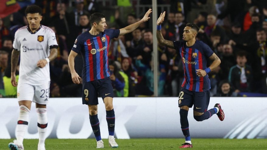 التشكيل الرسمي لـ مباراة مان يونايتد ضد برشلونة