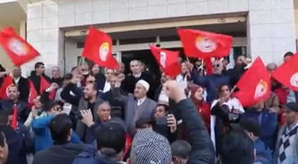 لقطات لإضراب العمال في تونس