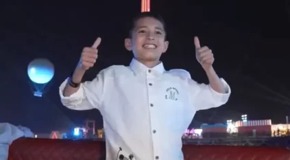 الطفل السوري يتنزه في الرياض ويشكر تركي آل الشيخ