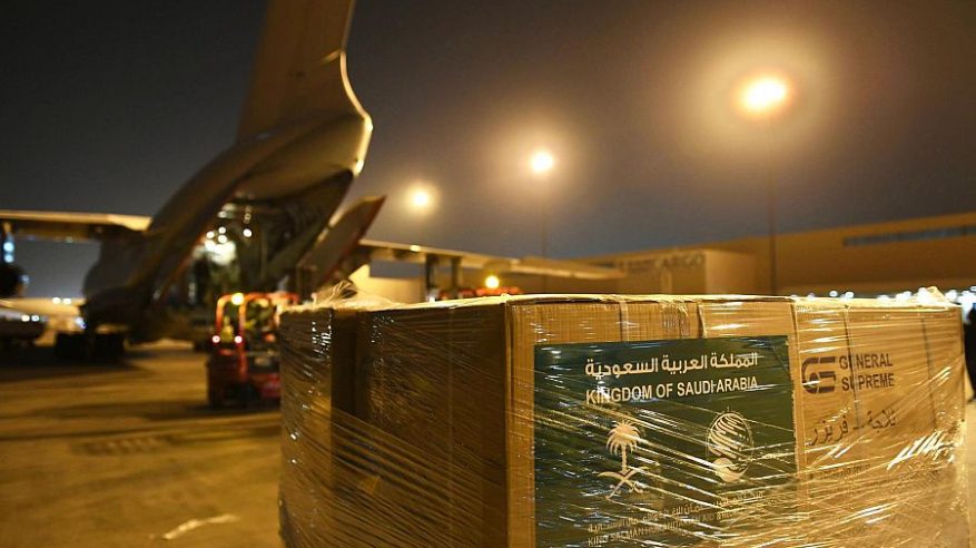 الطائرة الإغاثية السعودية الثامنة تغادر إلى مطار حلب الدولي