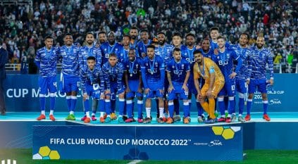 جانب من تتويج الهلال بالميدالية الفضية في كأس العالم للأندية