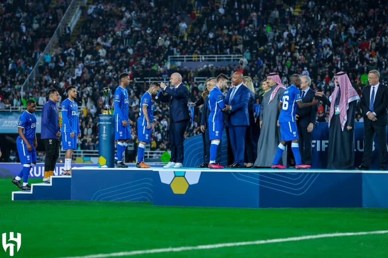 تتويج الهلال بالميدالية الفضية في كأس العالم للأندية