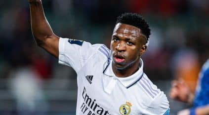 فينسيوس جونيور يسجل خامس أهداف ريال مدريد