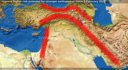 خريطة الرعب تكشف الأماكن المعرضة لخطر الزلازل القوية بالعالم