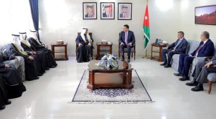 رئيس مجلس النواب الأردني يستقبل وفد الشورى 