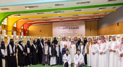 طلاب وطالبات الرياض يحتفون بيوم التأسيس بأعمال فنية وطنية