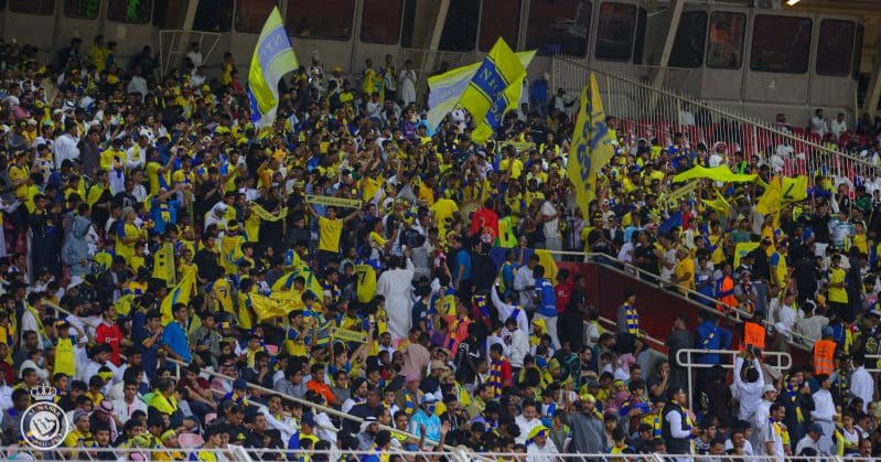 جماهير النصر في ملعب الشرائع