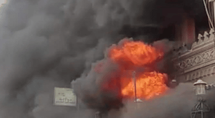 شهامة طبيب مصري أثناء حريق مستشفى المطرية