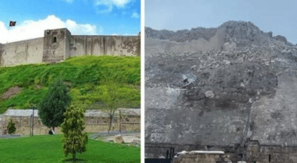 زلزال تركيا يدمر قلعة غازي عنتاب التاريخية