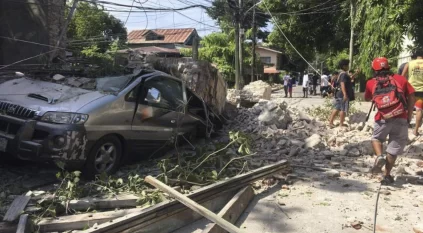 لقطات توثق أضرار زلزال الفلبين القوي