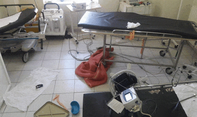 لقطات لسقوط مصعد على مريض سوداني أثناء دخوله