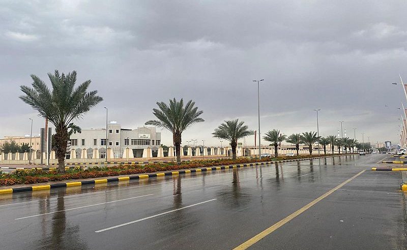 أمطار رعدية غزيرة وبرد وسيول على 9 مناطق