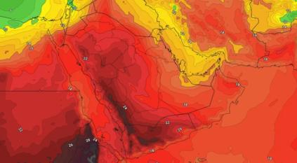 منخفض جوي شبه خماسيني يؤثر على شمال المملكة غدًا
