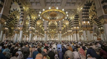 تهيئة المسجد النبوي لأداء صلاة عيد الأضحى