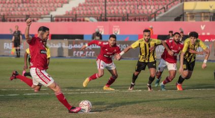 3 نقاط ثمينة لـ الأهلي ضد المقاولون في الدوري المصري
