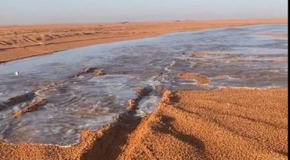 مشاهد لجريان شعيب الحثاقي بين الأرطاوية والمجمعة