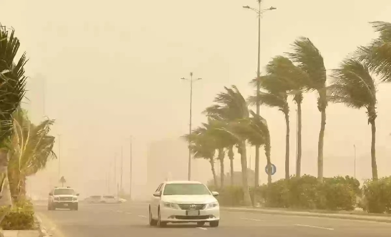 الأرصاد لأهالي المدينة المنورة: رياح نشطة وأتربة حتى المساء