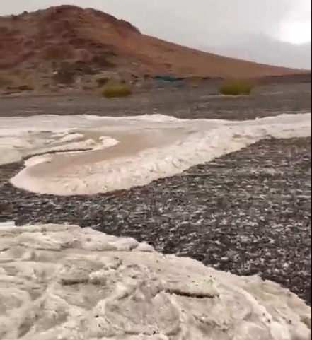 مشاهد لبردية وسيول شعيب السرو غرب تبوك