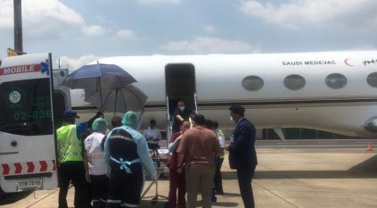 نقل مواطن من تايلند إلى المملكة بطائرة الإخلاء الطبي