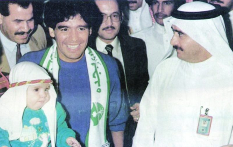مارادونا في الأهلي السعودي عام 1987