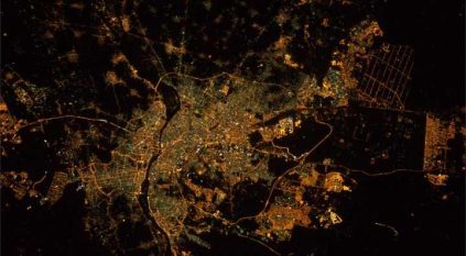 لقطات رائعة لـ القاهرة من رائد الفضاء الإماراتي النيادي