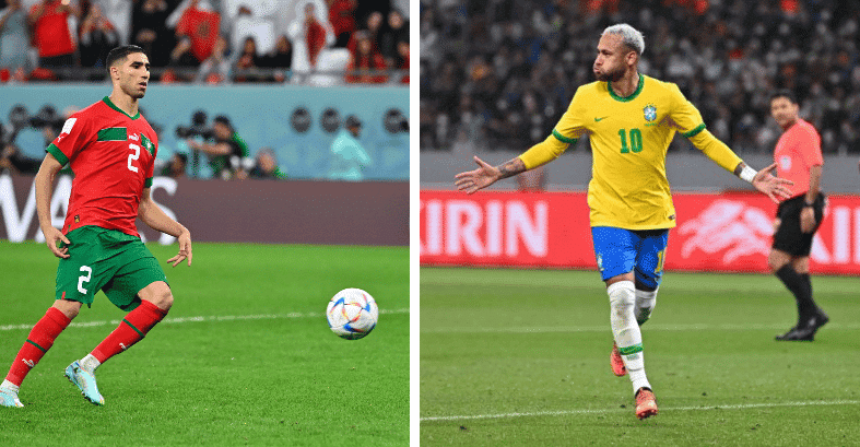 تشكيلة مباراة المغرب ضد البرازيل