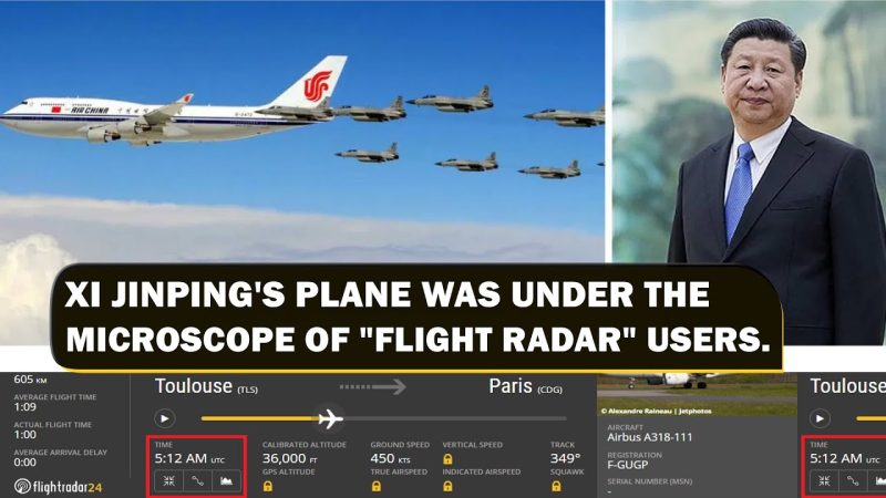 طائرة الرئيس الصيني الأكثر ملاحقة في الأجواء اليوم