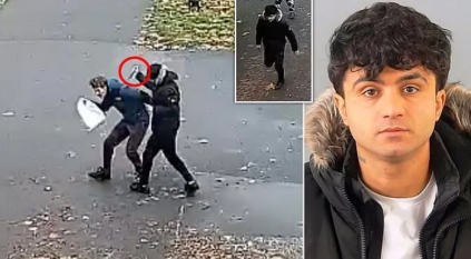 لقطات لعراقي يطعن طالبًا بريطانيًّا بالسكين