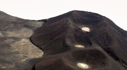 المخاريط البركانية في حرّة رهط أحد المعالم الجيولوجية بالمملكة