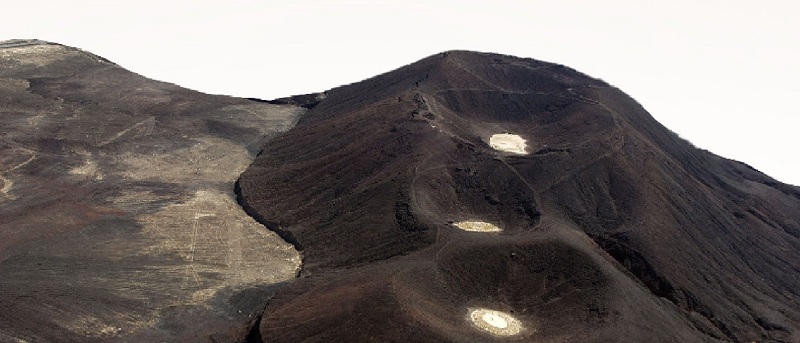 المخاريط البركانية في حرّة رهط أحد المعالم الجيولوجية بالمملكة