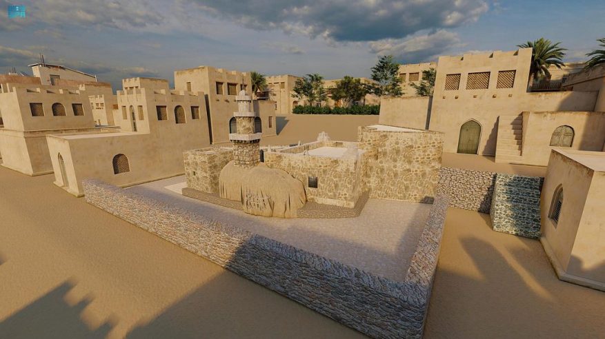 مشروع الأمير محمد بن سلمان يجدد مسجدًا عمره 13 قرنًا بأحجار السروات