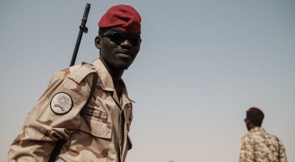 لحظة توجه قوات الدعم السريع السودانية إلى منطقة مروي