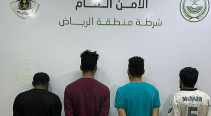تشادي و3 مواطنين في قبضة الأمن لارتكابهم حوادث سرقة