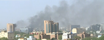 إطلاق نار وتصاعد دخان بمحيط قيادة الجيش السوداني