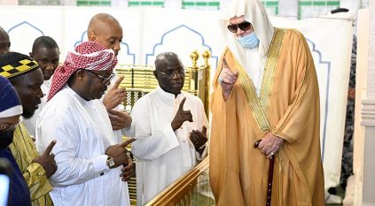 رئيس غينيا بيساو يزور المسجد النبوي