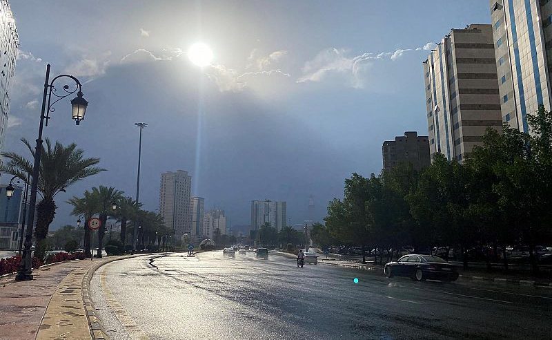 لقطات لأمطار مكة المكرمة اليوم