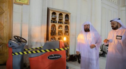 السديس يتفقد المعدات الجديدة في المسجد النبوي
