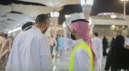 عدد الساعات التطوعية في المسجد النبوي 117 ألفًا في 28 فرصة