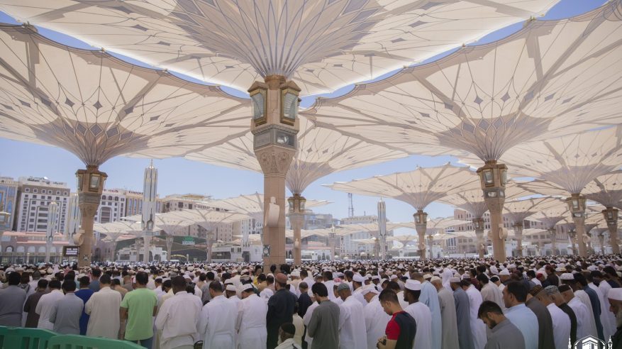 5 وسائل للوقاية من حرارة الصيف بالمسجد النبوي وساحاته