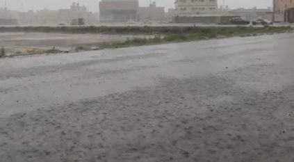 حالة مطرية غزيرة على حي الحمدانية بجدة
