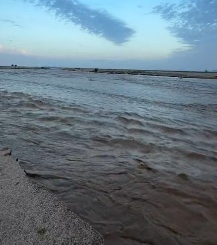 لقطات لجريان وادي النساء جنوب الرس