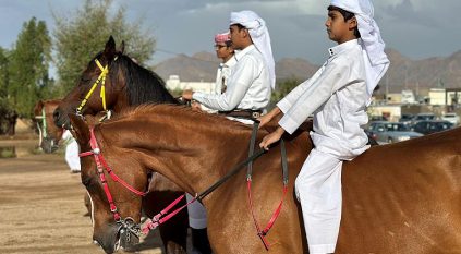 رقص الخيول يميز احتفالات أهالي نجران بالعيد