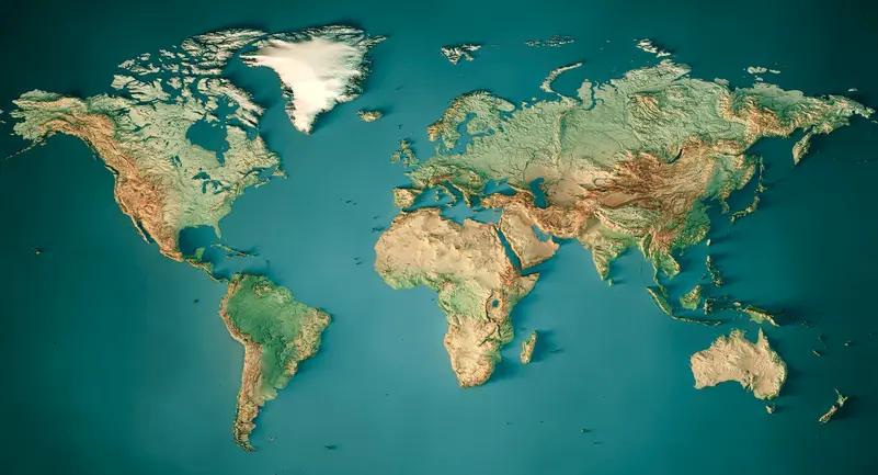 أخطاء كثيرة بخريطة العالم الشهيرة بكتب المدارس