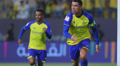 النصر ينهي الشوط الأول متفوقًا بهدف كريستيانو رونالدو