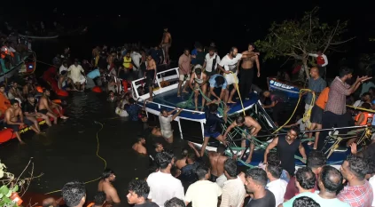 سقوط 22 قتيلاً بحادث مروع لغرق قارب في الهند