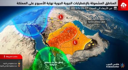 توقعات بتقلبات جوية غير موسمية وأمطار وعواصف