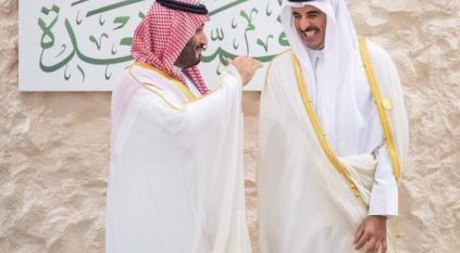 حديث باسم بين ولي العهد وأمير قطر بقمة جدة