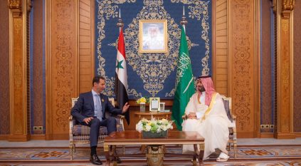 ولي العهد يلتقي الرئيس السوري