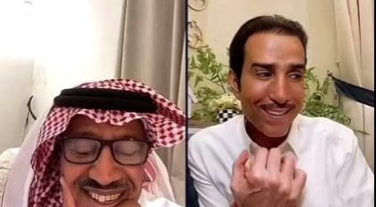 عفوية خالد عبدالرحمن بعد انقطاع البث مع فايز المالكي