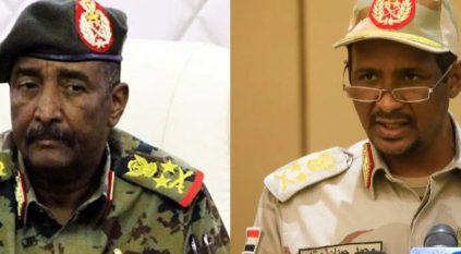 البرهان يعفي حميدتي من منصبه بمجلس السيادة السوداني